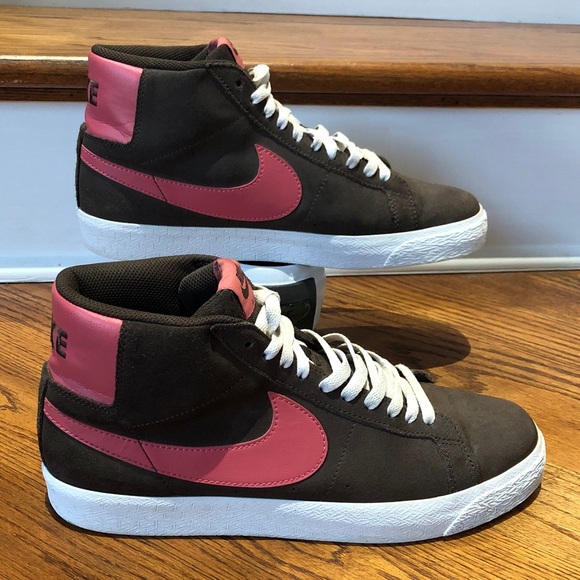 Nike Men's Blazer Mid SB Baroque Brown Sneakers Size 9.5 in Preloved Condition!! - Picture 2 of 8